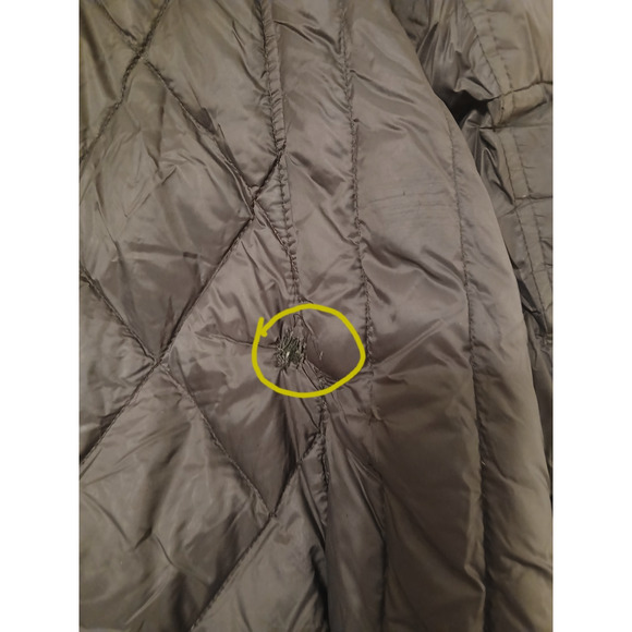 Michael Kors Womans 1x Packable Down Fill Coat Black Quilted Puffy Hooded Pocket - Picture 14 of 14